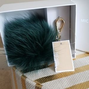 Michael Kors Fur Pom Bag Charm